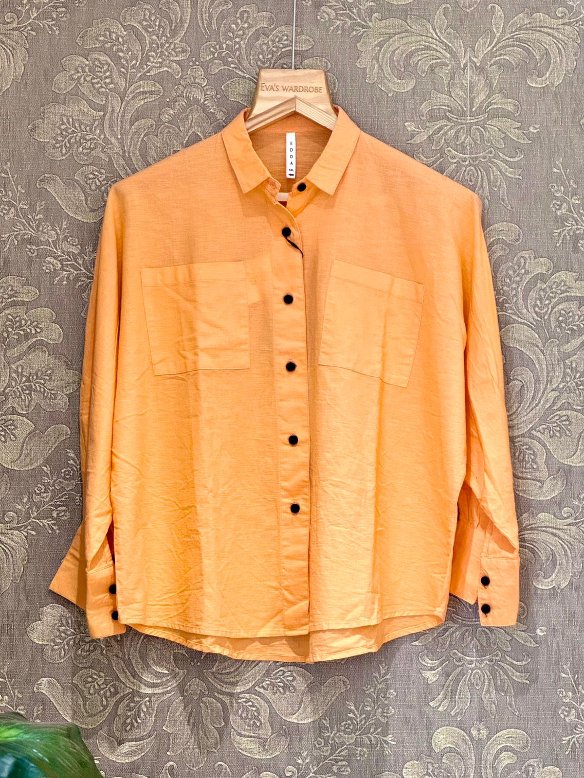 Soft Melon Relaxed-Fit Button-Down Shirt 1801