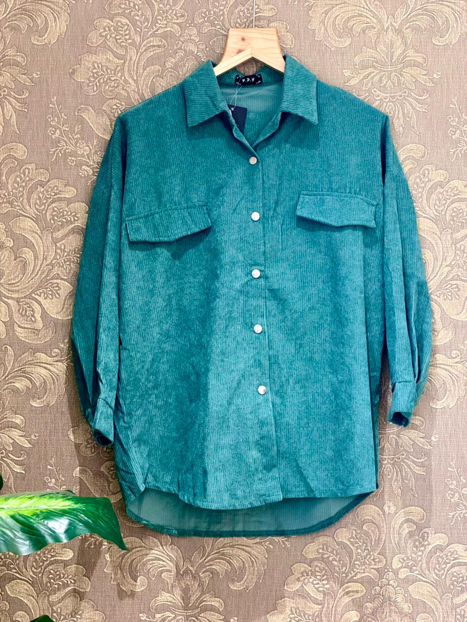 Emerald Breeze Textured Shirt 1231