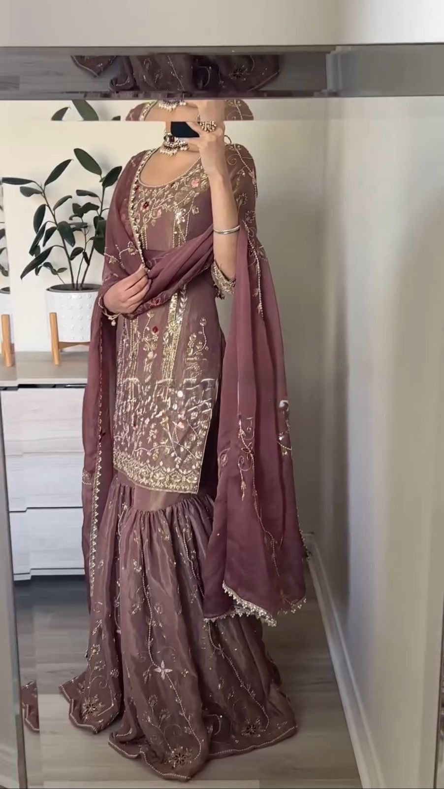 Eid Premium shimmer silk party wear 2566