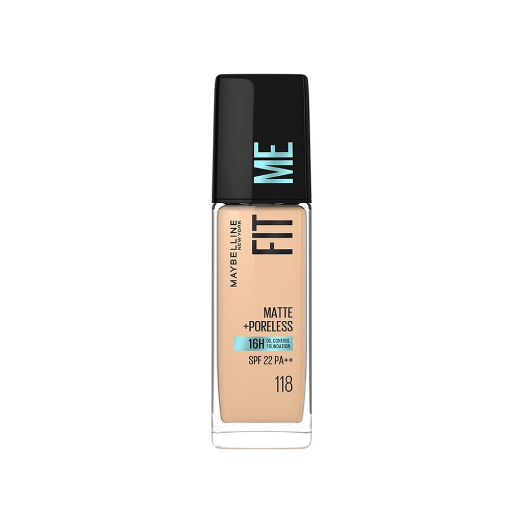 Maybelline New York Fit Me Matte+Poreless 16H Oil Control Foundation with SPF 22 (30ml)