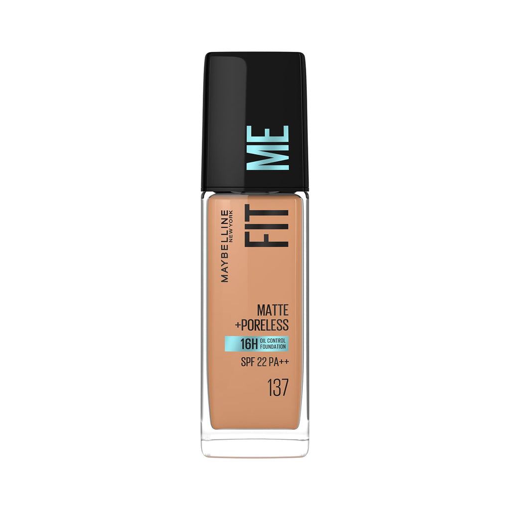 Maybelline New York Fit Me Matte+Poreless 16H Oil Control Foundation with SPF 22 (30ml)
