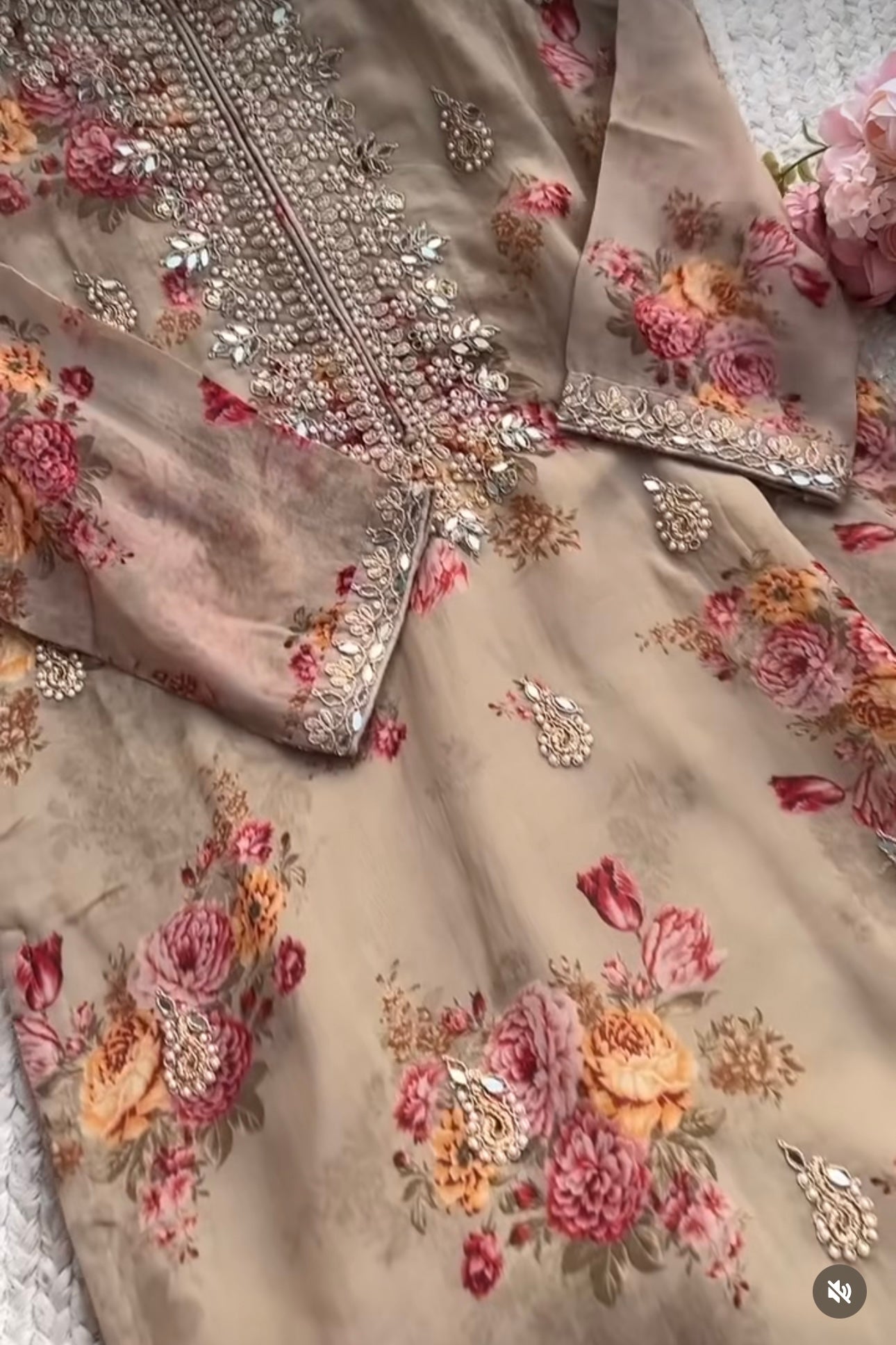 Eid Premium Kundan Organza 88500