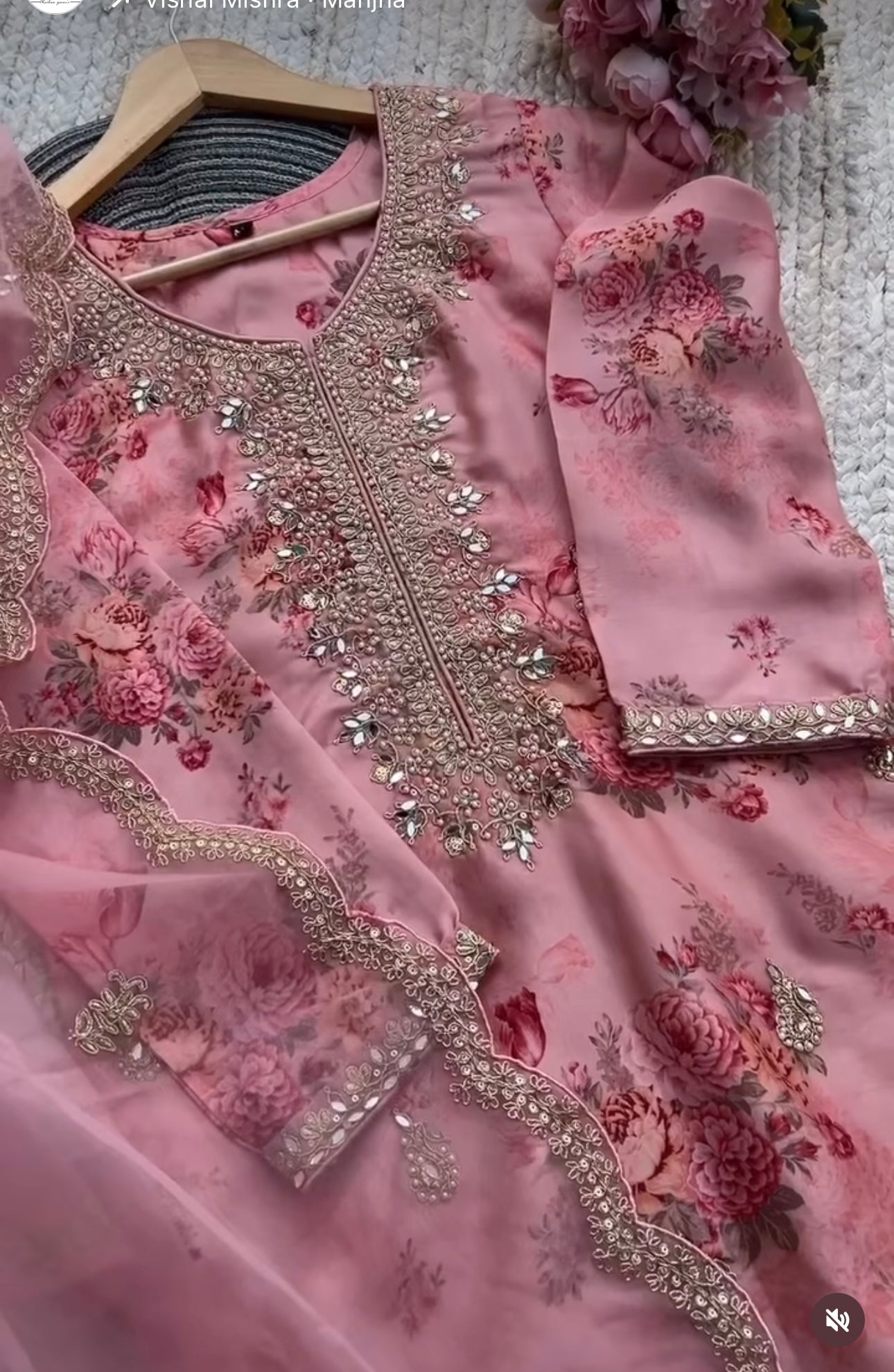 Eid Premium Kundan Organza 88500