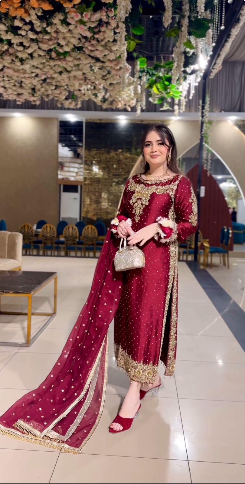 Elegant Embroidered Georgette Outfit 140255