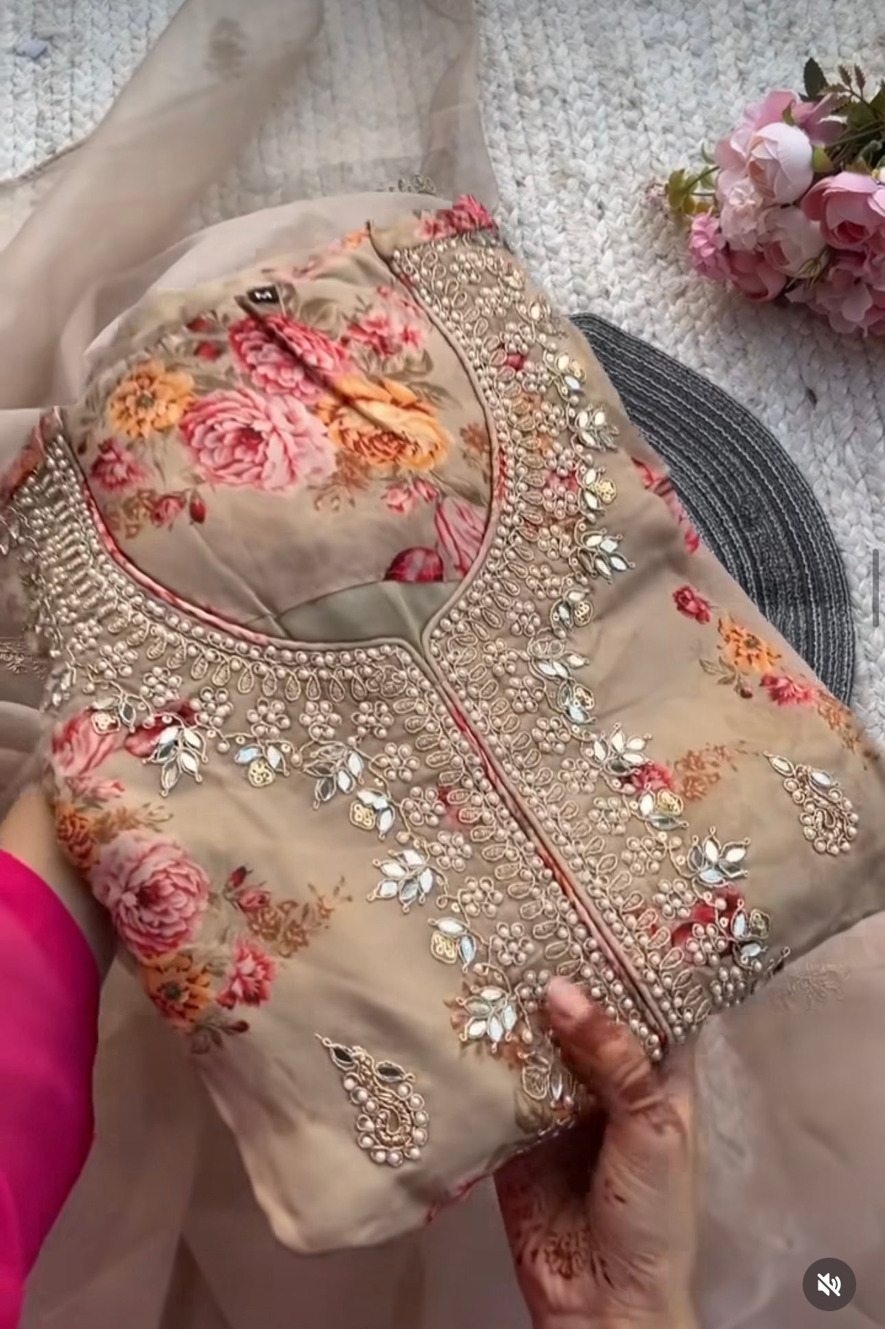 Eid Premium Kundan Organza 88500