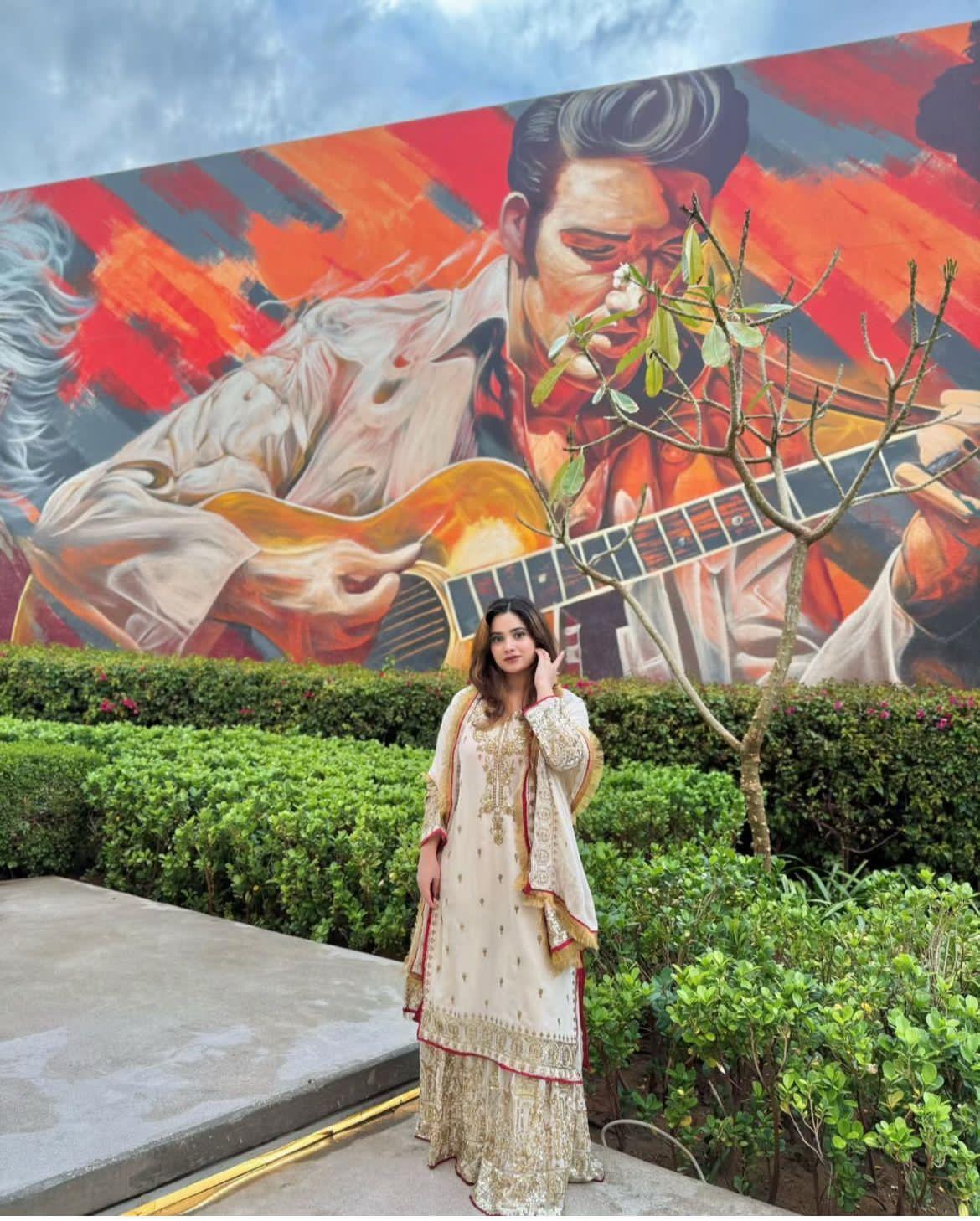 Eva Ethereal Glam Faux Georgette Sharara