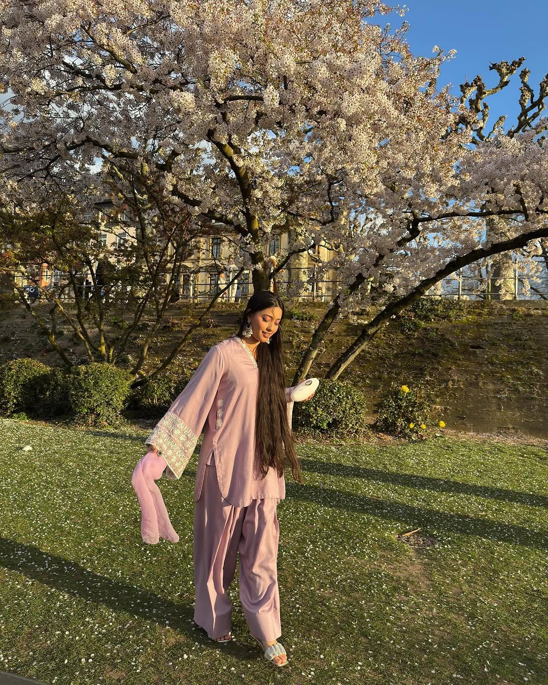 Eva Regal Aura Farshi Palazzo Set