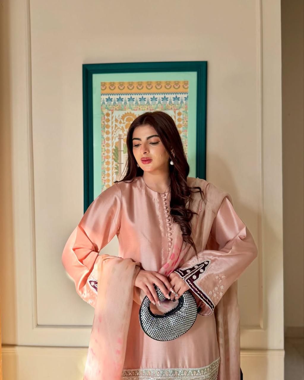 Crepe Charm Designer Suit Set