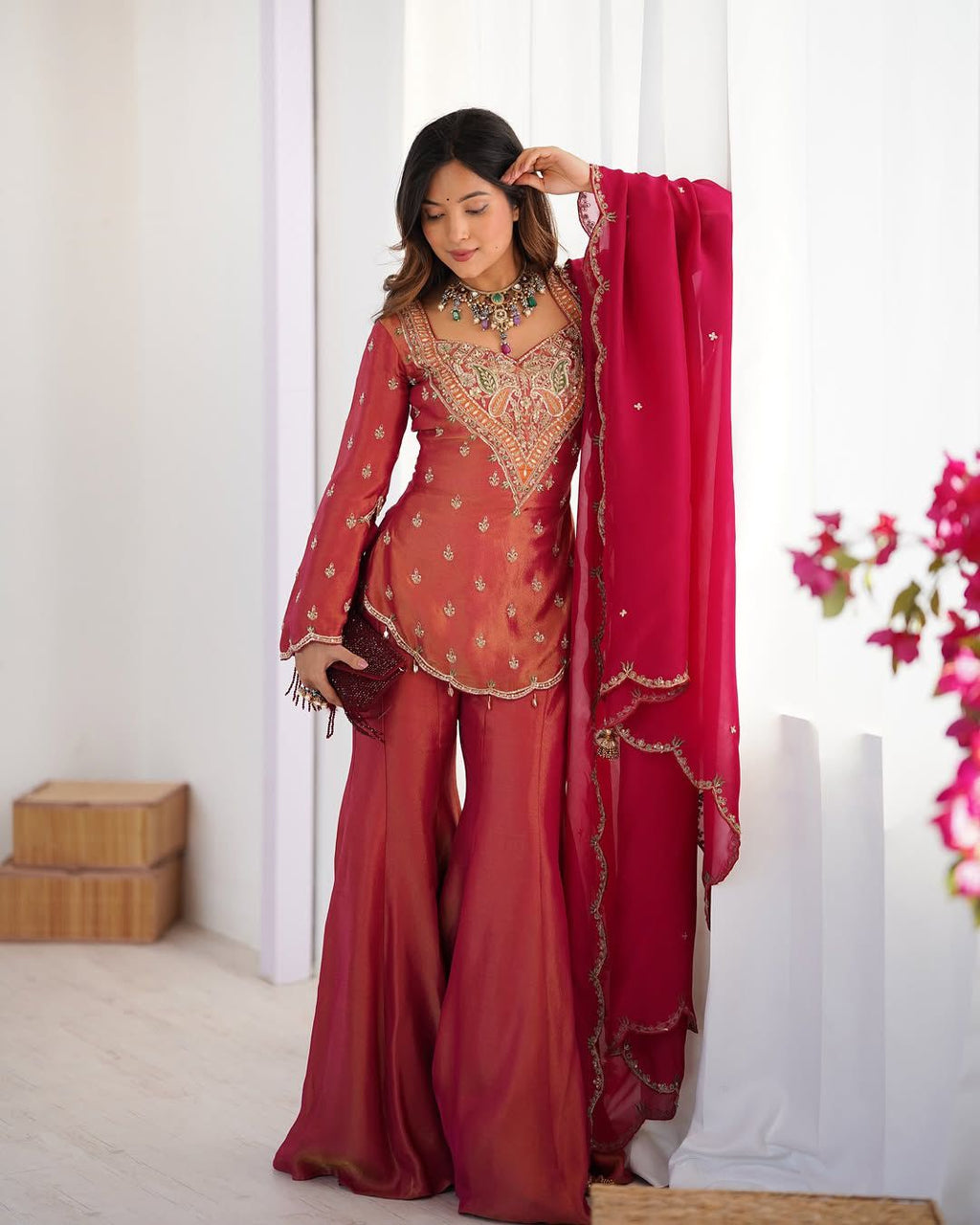 Zaria Simar – Embroidered Elegance Ensemble