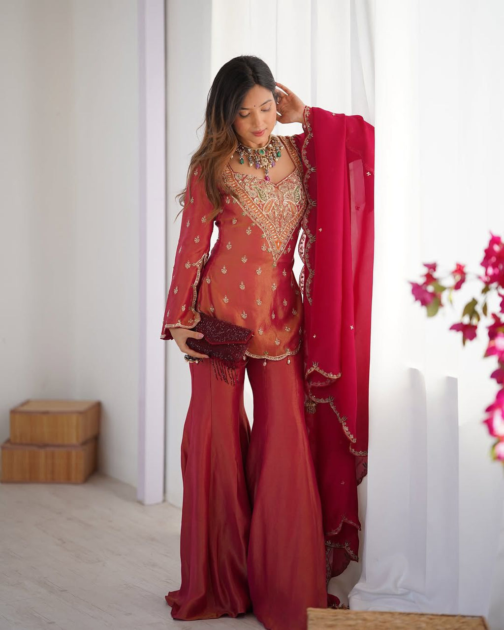 Zaria Simar – Embroidered Elegance Ensemble