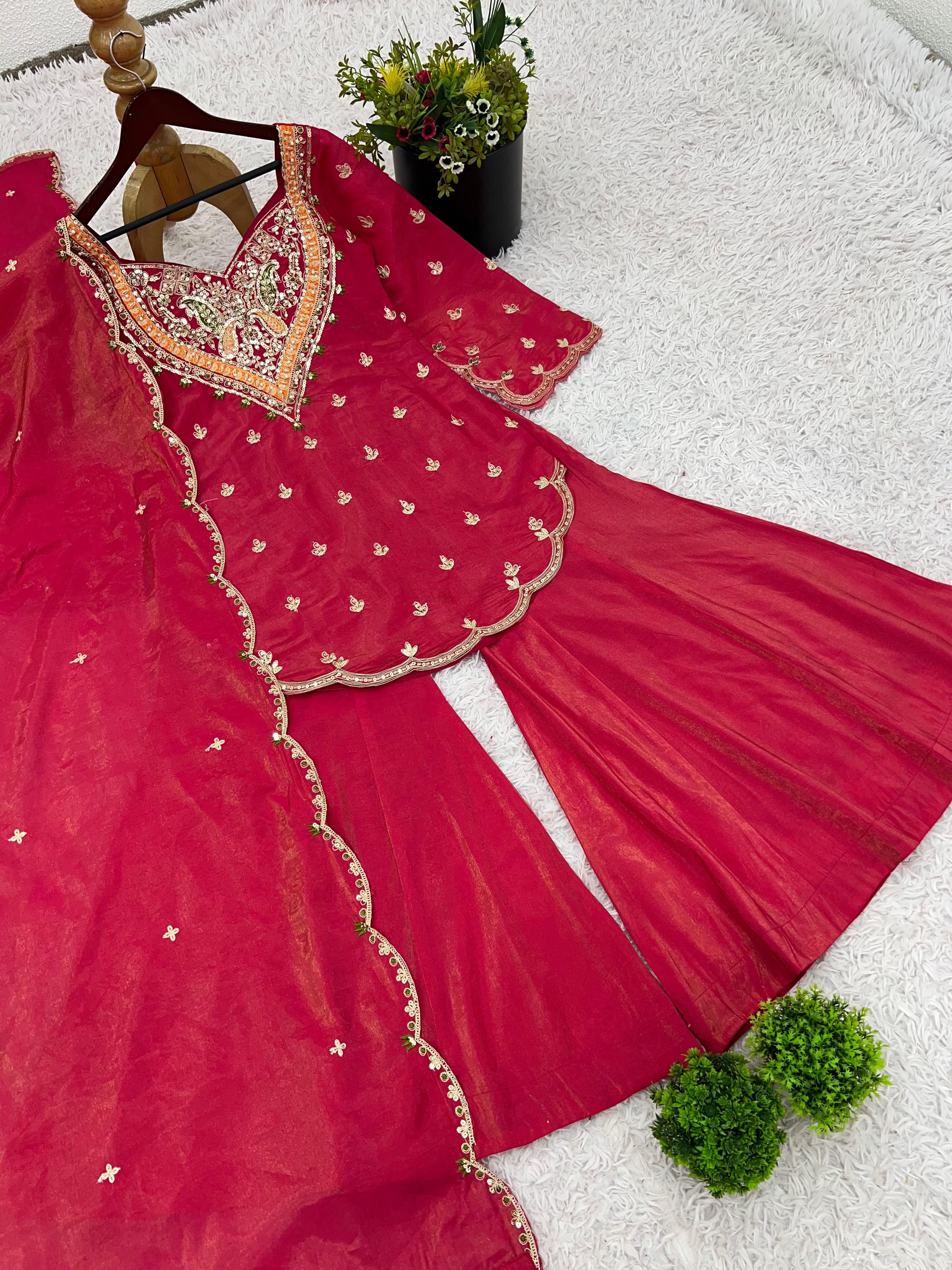 Zaria Simar – Embroidered Elegance Ensemble