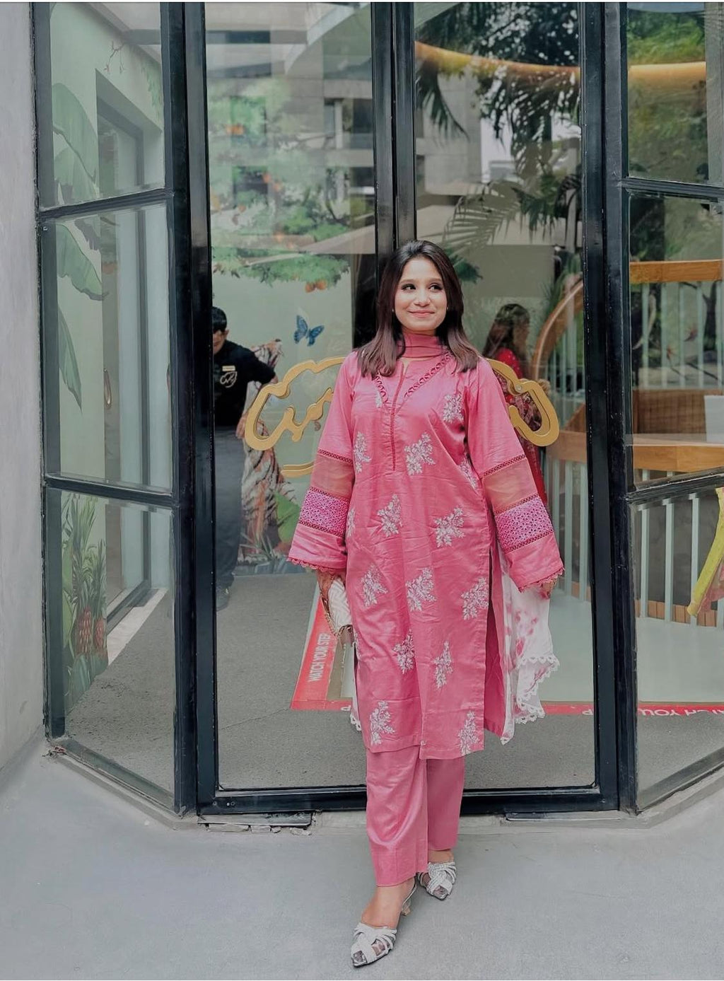 Roman Royale – Embroidered Silk Suit Set