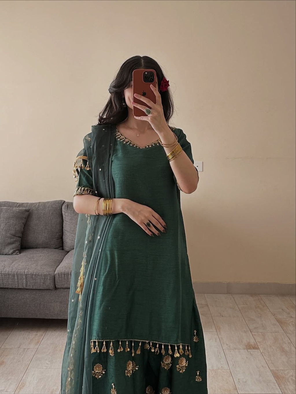 Signature Green Festive Suit from EVAS WARDROBE