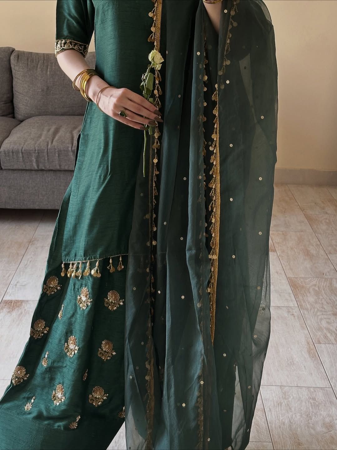 Signature Green Festive Suit from EVAS WARDROBE