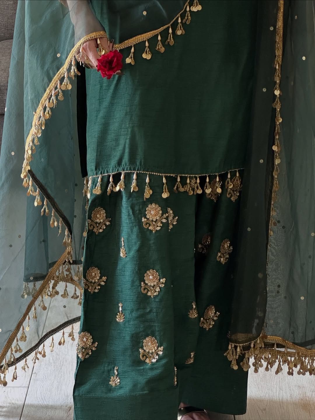 Signature Green Festive Suit from EVAS WARDROBE