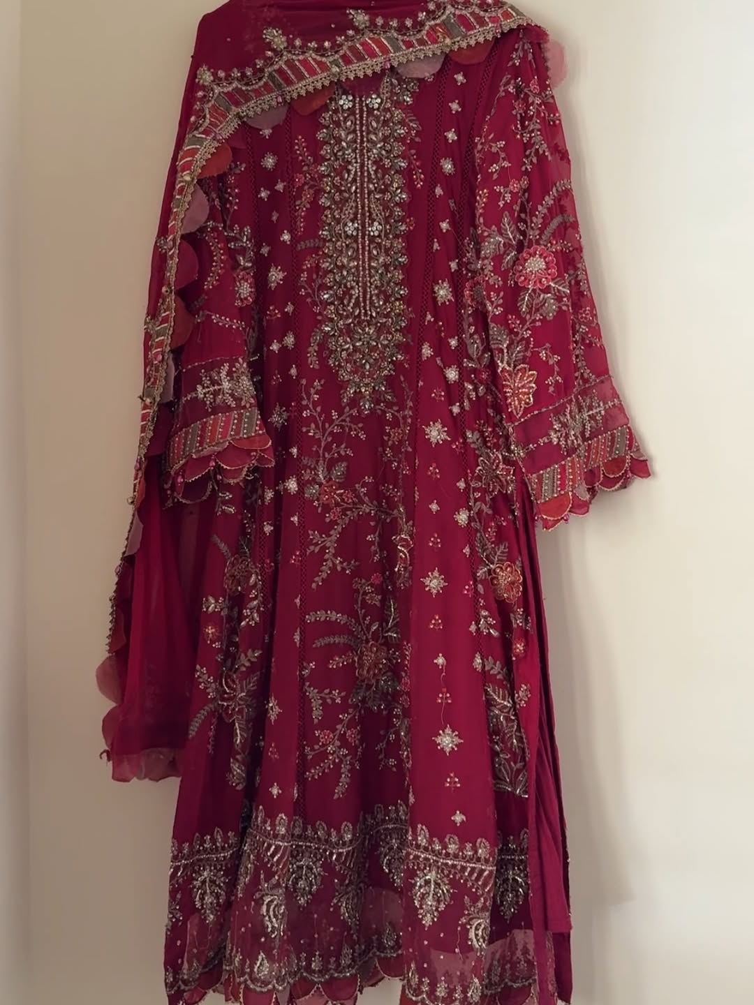 Celestial Grace Embroidered Chiffon Ensemble 12340