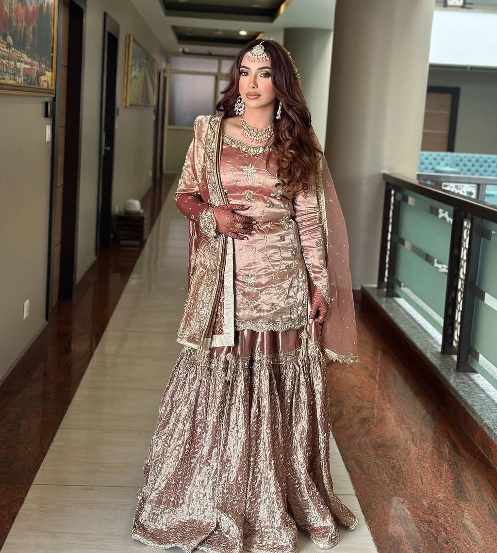 Eva Radiance Royale Zimmy-Chu Silk Sharara Set