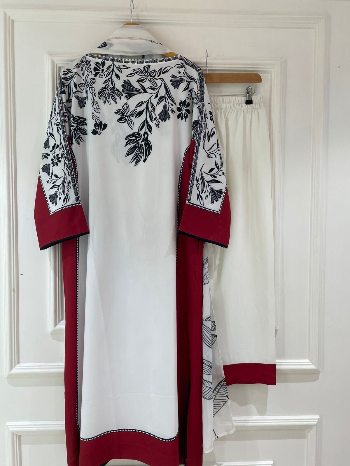 Classic Grace Malai Satin Outfit with Chiffon Dupatta 4677