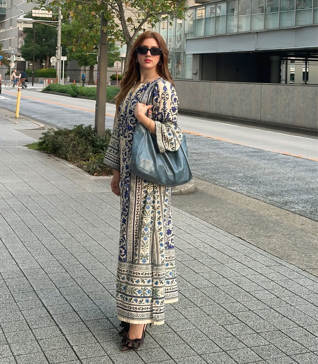 Azure Muse – Premium Imported Silk Kaftan 1414