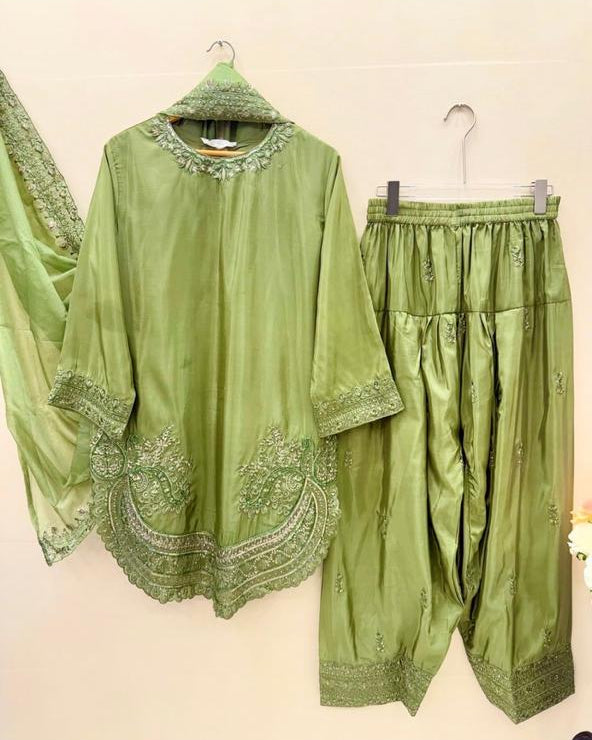 Premium Farshi Plazzo Suit Set 1639