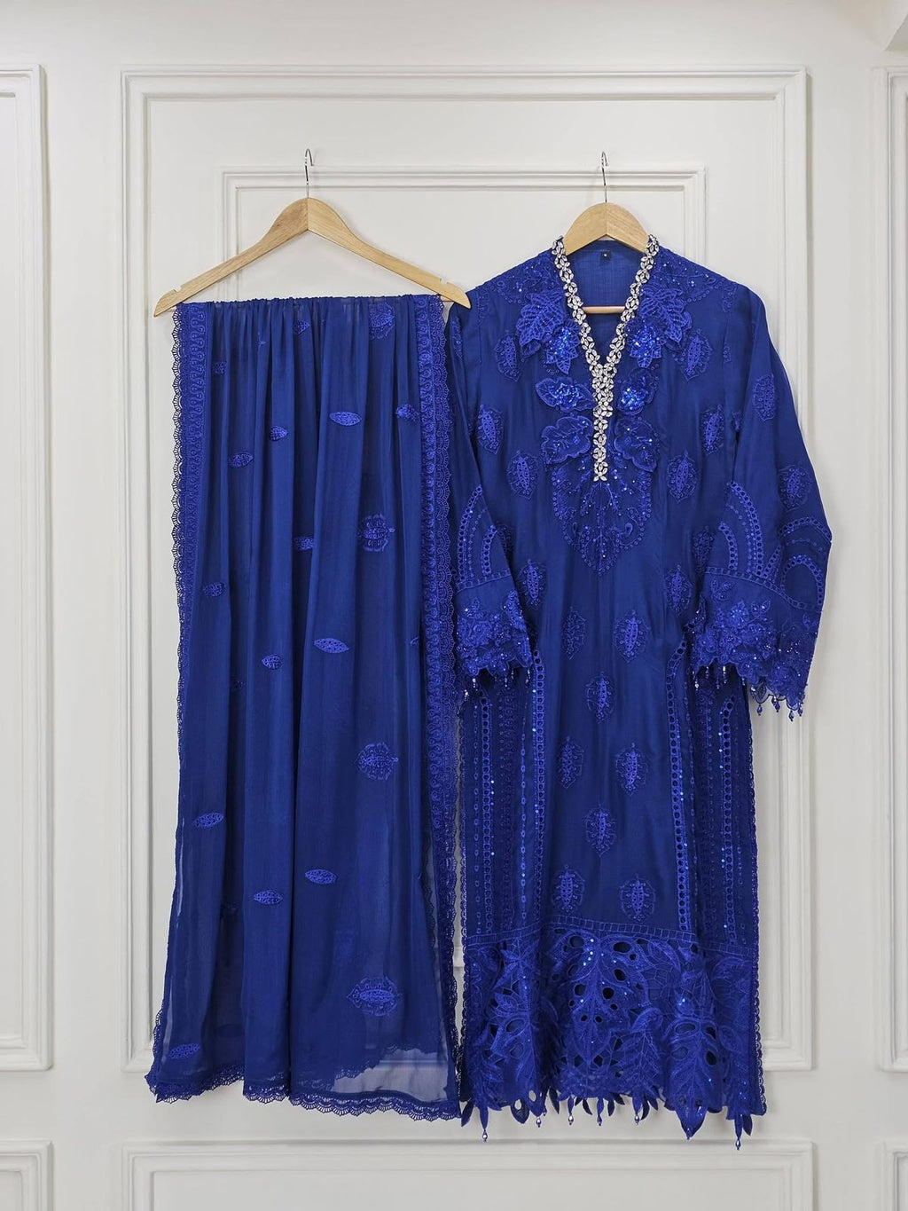 Royal midnight chiffon Chiffon Ensemble 1791