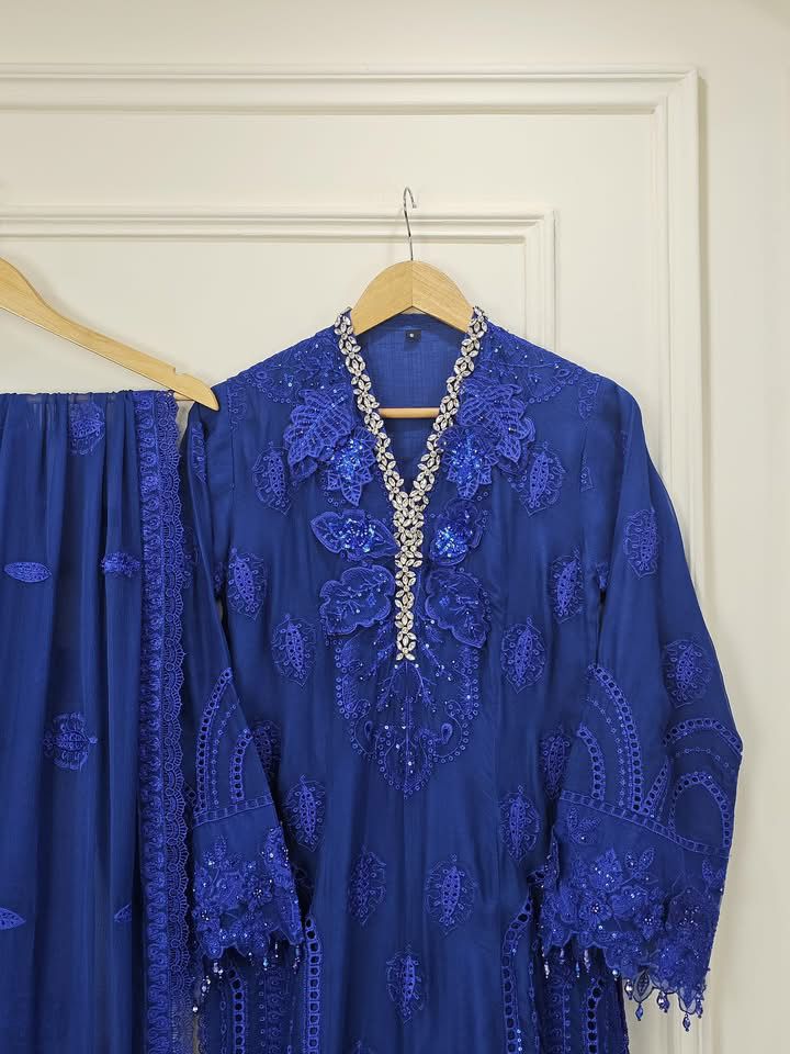 Royal midnight chiffon Chiffon Ensemble 1791