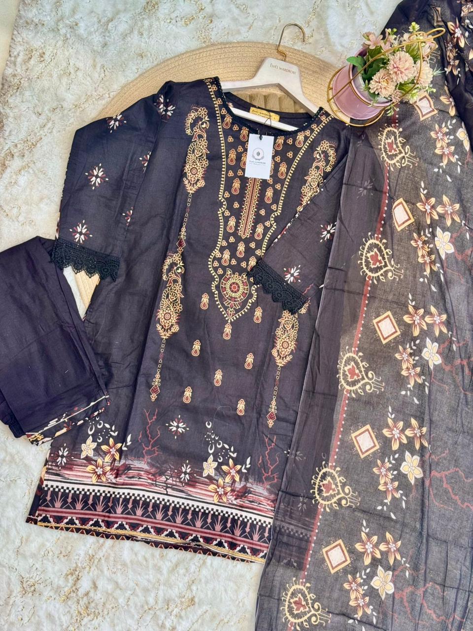 Midnight Onyx Cotton Ensemble 1857