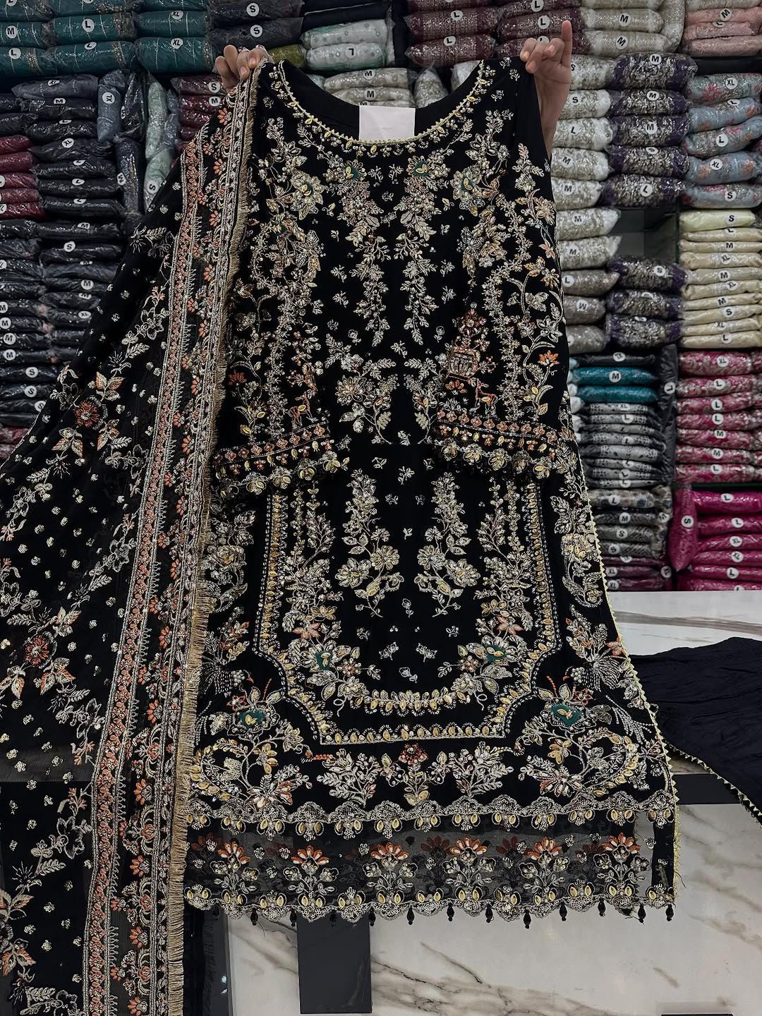 Regal Heritage Heavy Embroidered Chiffon Festive Ensemble 1313