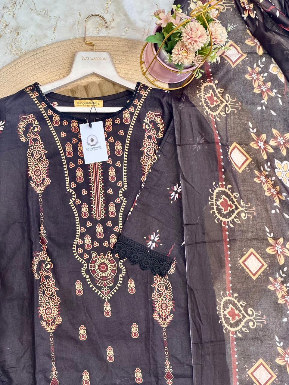 Midnight Onyx Cotton Ensemble 1857