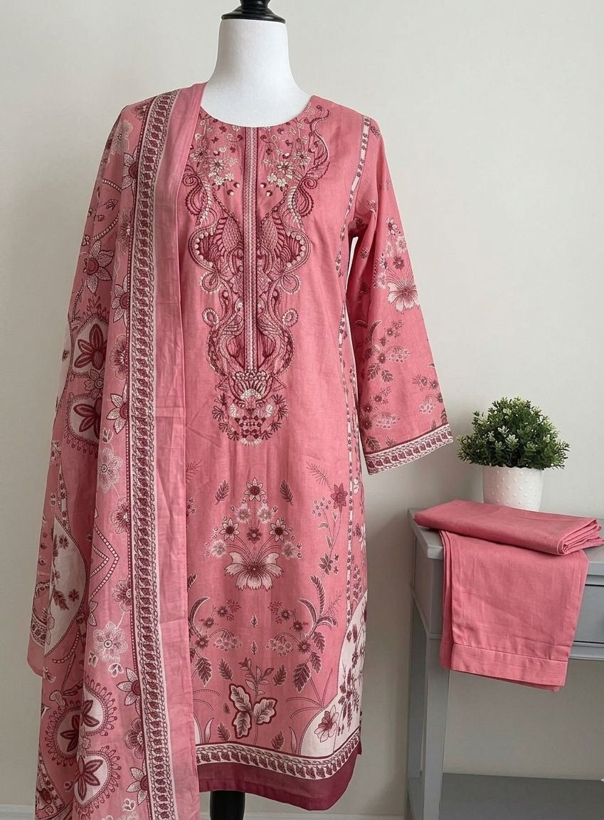 Blush Rose Cotton Ensemble 1337