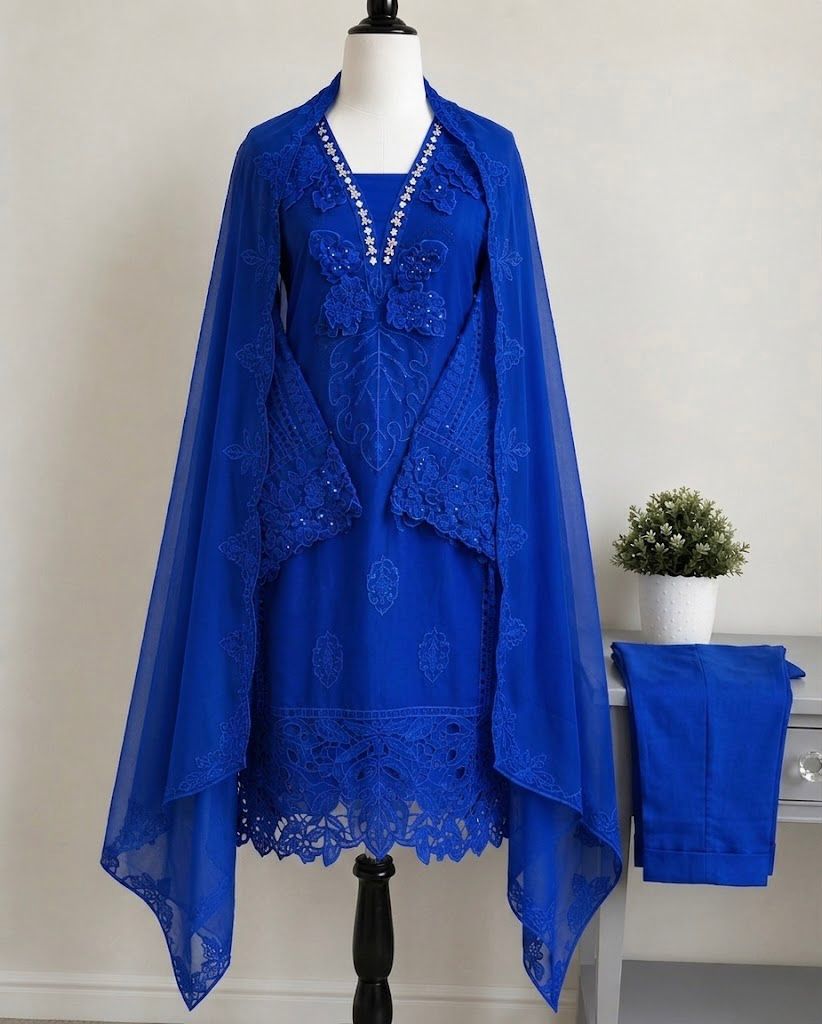 Royal midnight Chiffon Ensemble 1791