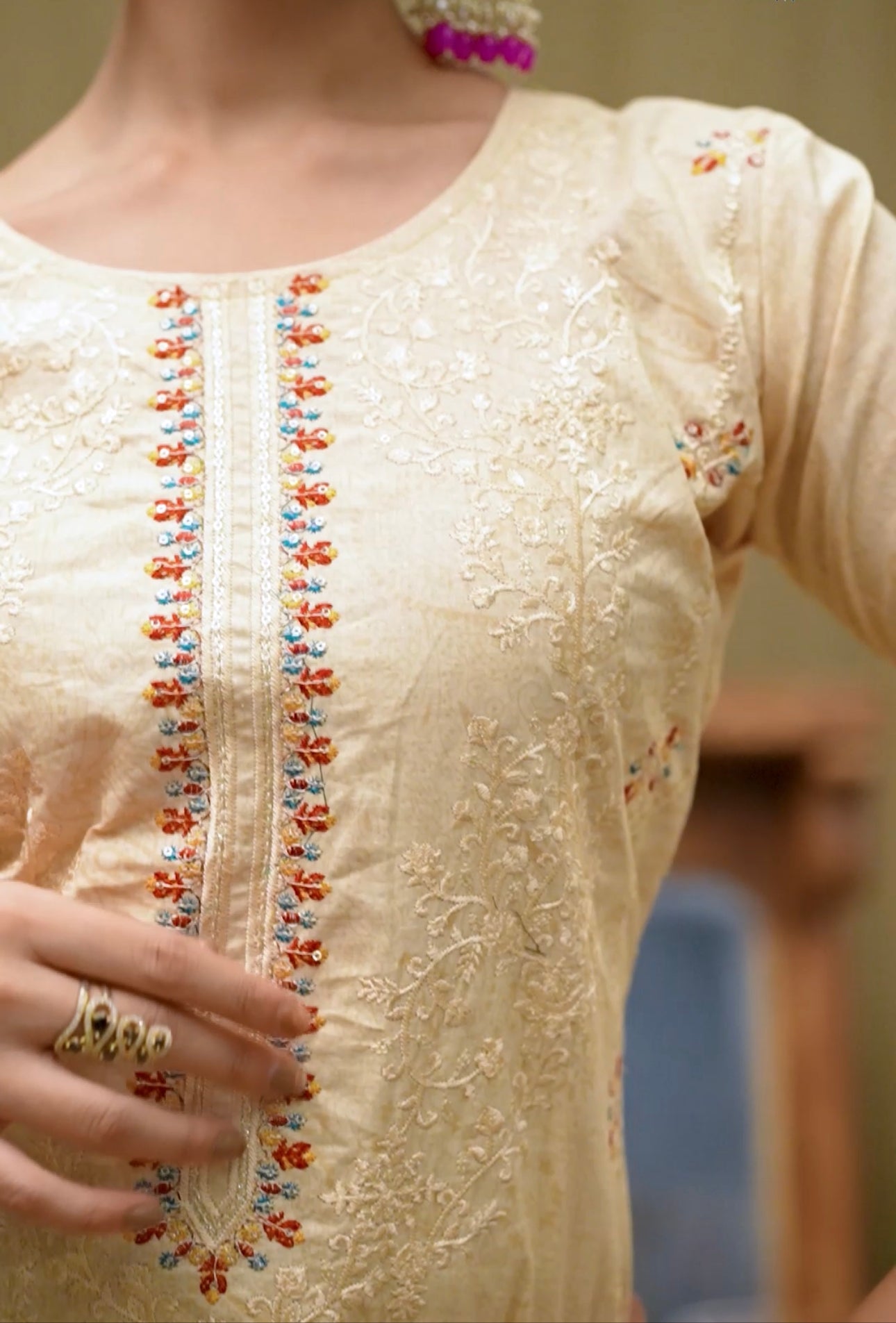 EVAS SAHNAZ SELF EMBROIDERED COLLECTIONS 11199