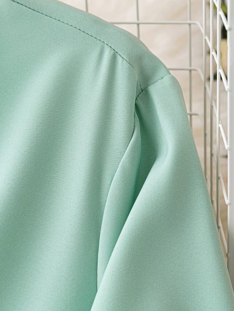 Eva's Fashion Western Dress || Rayon Solid Button Front Shirt Dress for Women || Roll Tab Sleeve & Collared Neck Flared Dress || Office || Summer Short Dresses for Women.