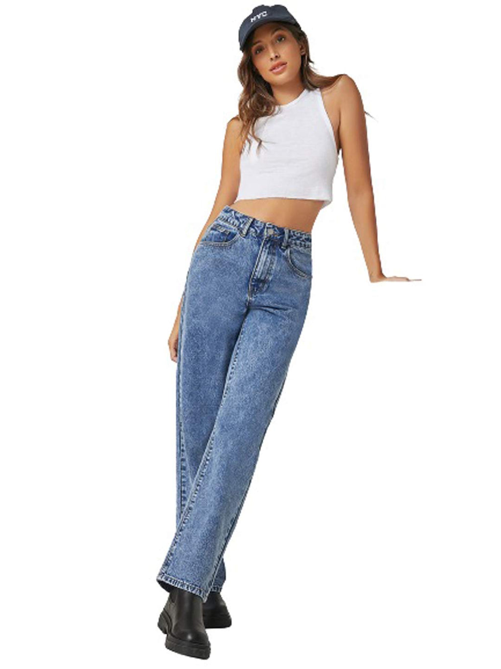 Women's Relaxed Fit Cotton Jeans
