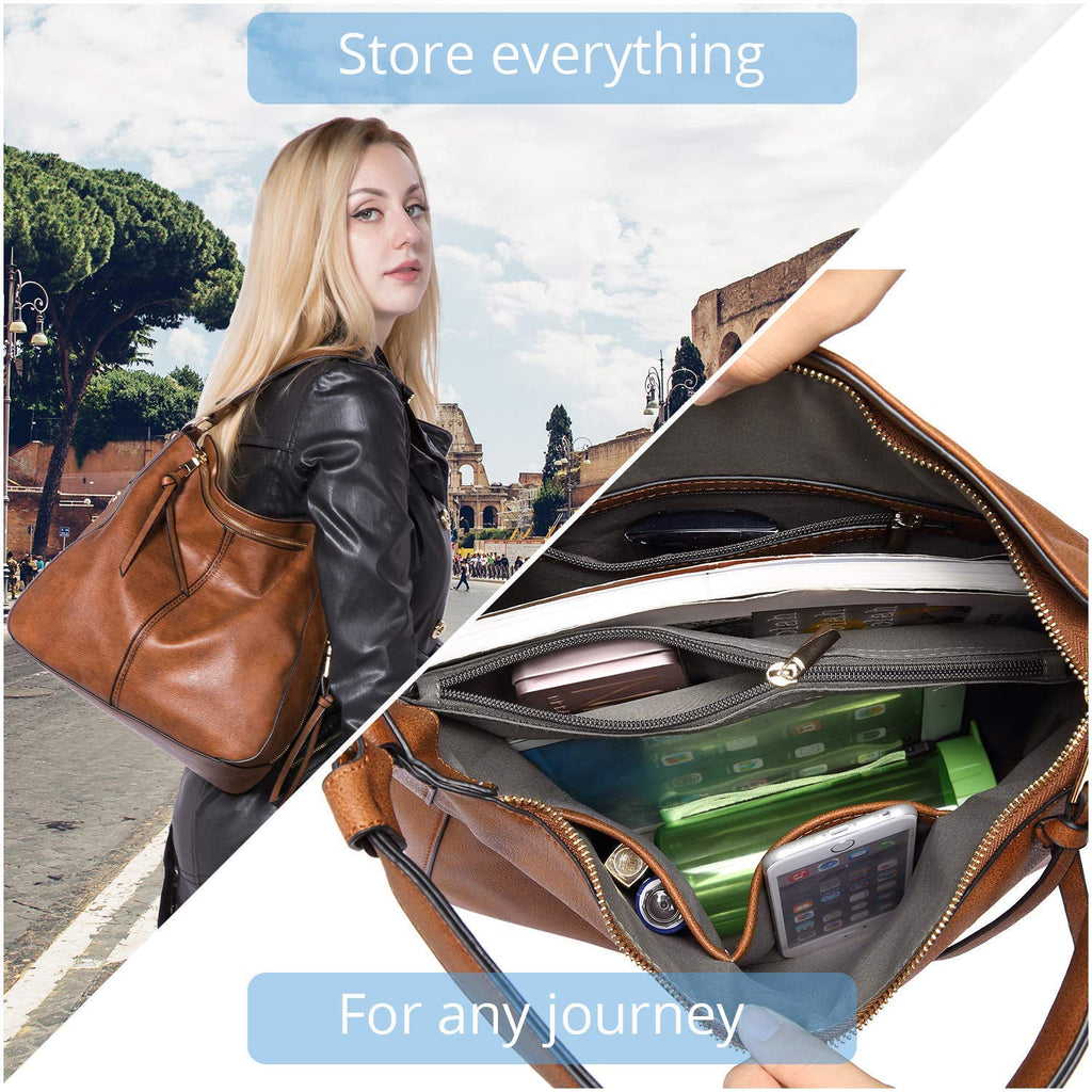 Faux Leather Women Handbags Shoulder Hobo Bag Purse With Long Strap