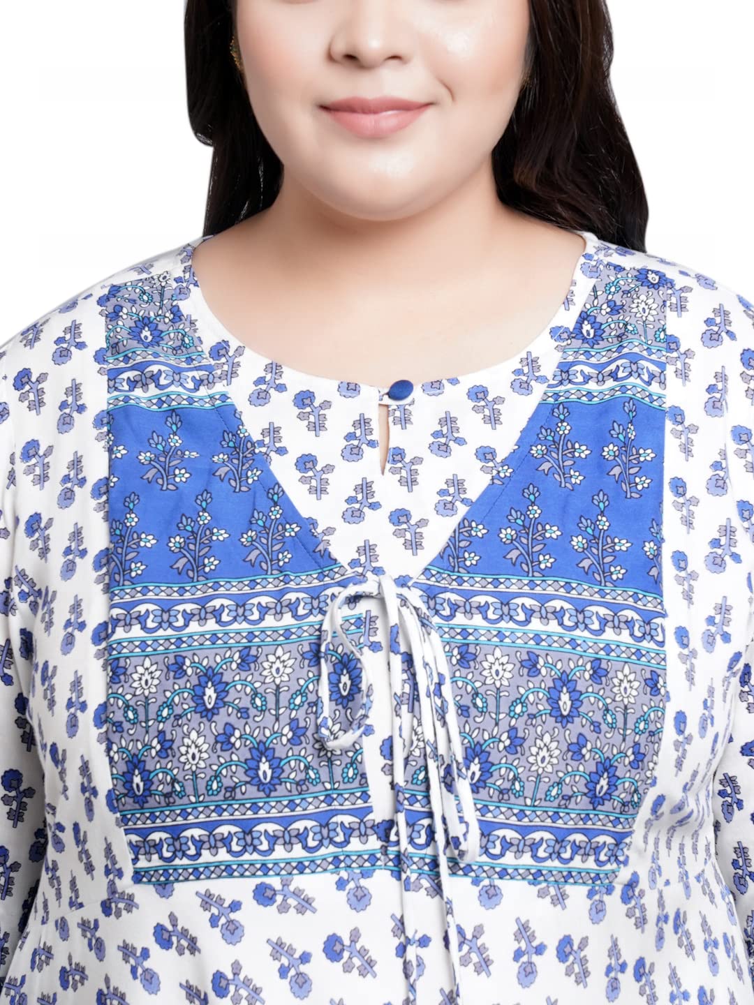 Women's Rayon Floral Printed Anarkali Kurta Dress