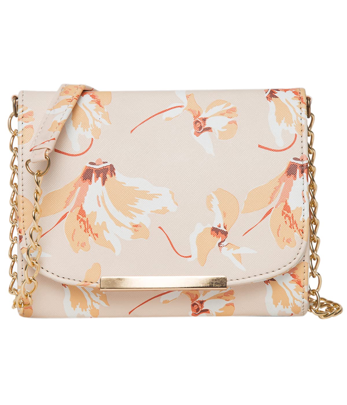 Women Girls Floral Print Sling Bag