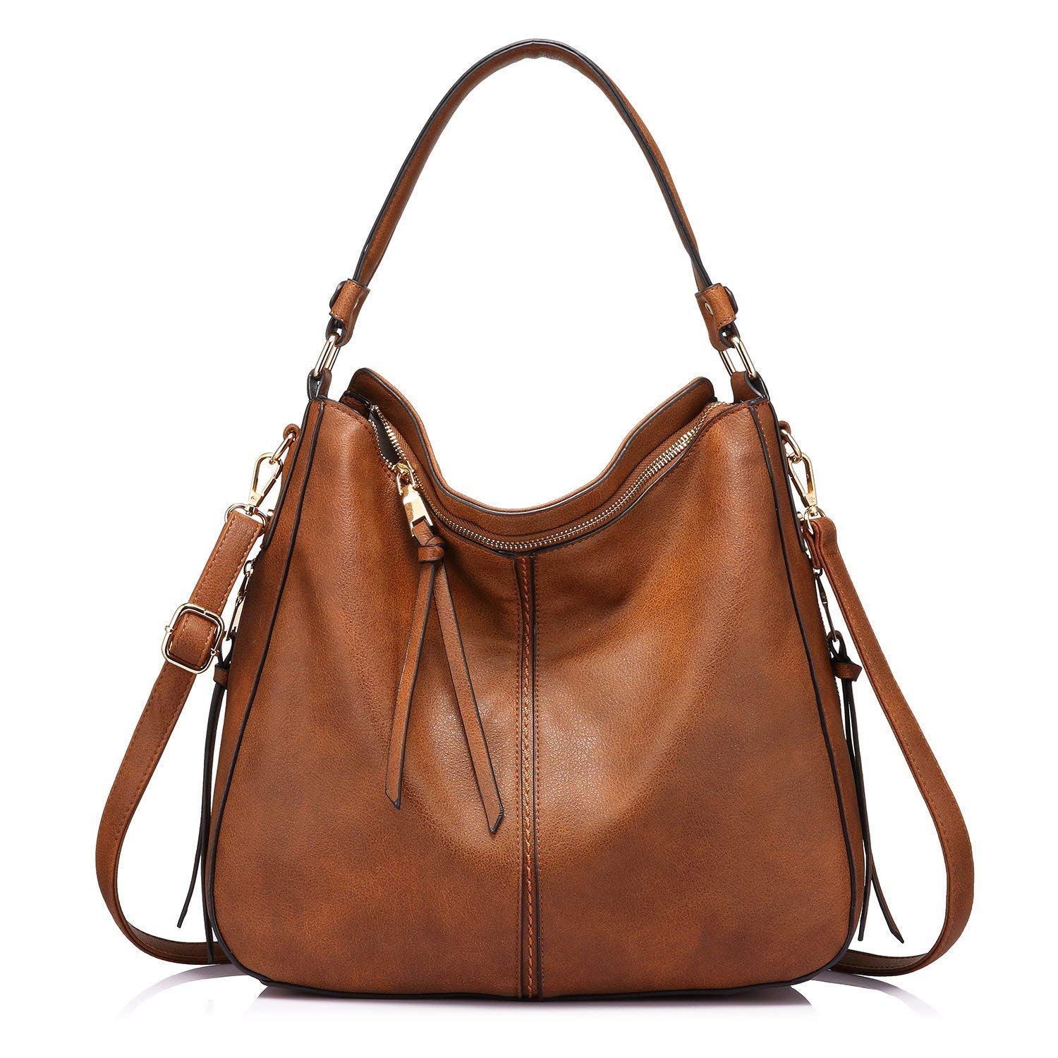 Faux Leather Women Handbags Shoulder Hobo Bag Purse With Long Strap