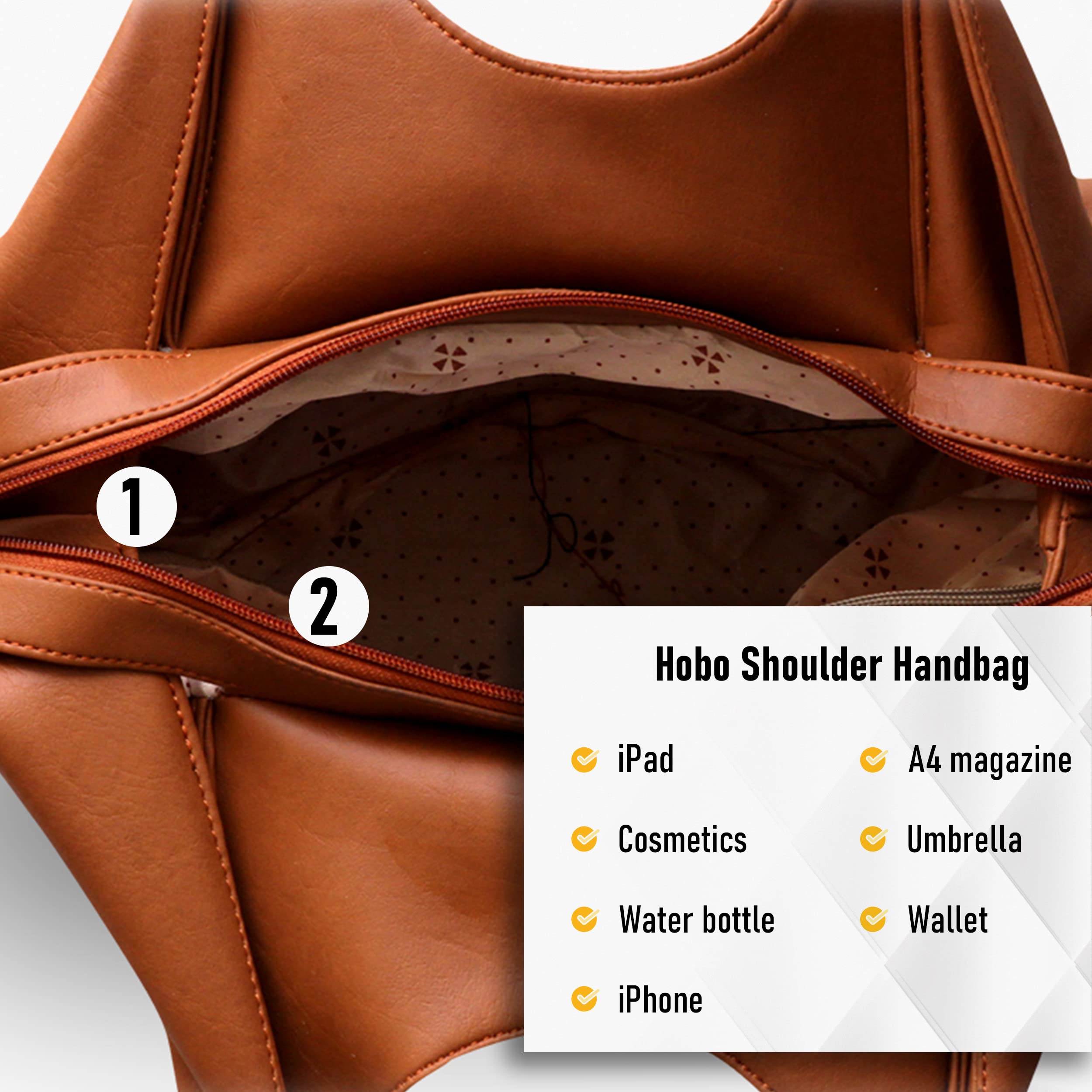 Women's Style Diva Faux Leather Handbag (Large)