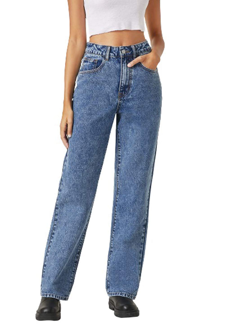 Women's Relaxed Fit Cotton Jeans