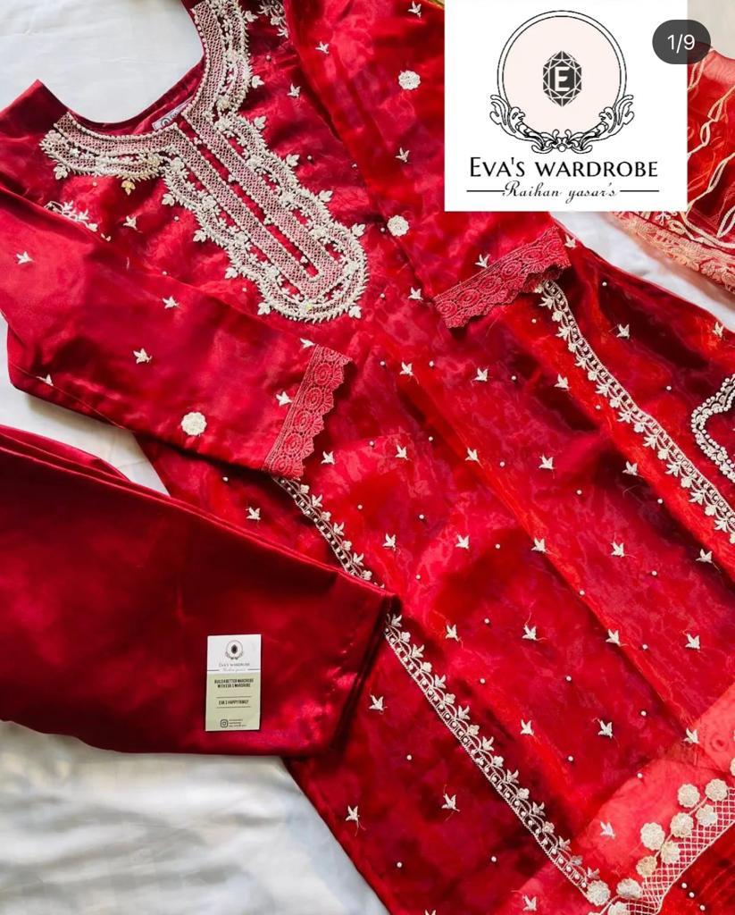 Reddish Organza Formal