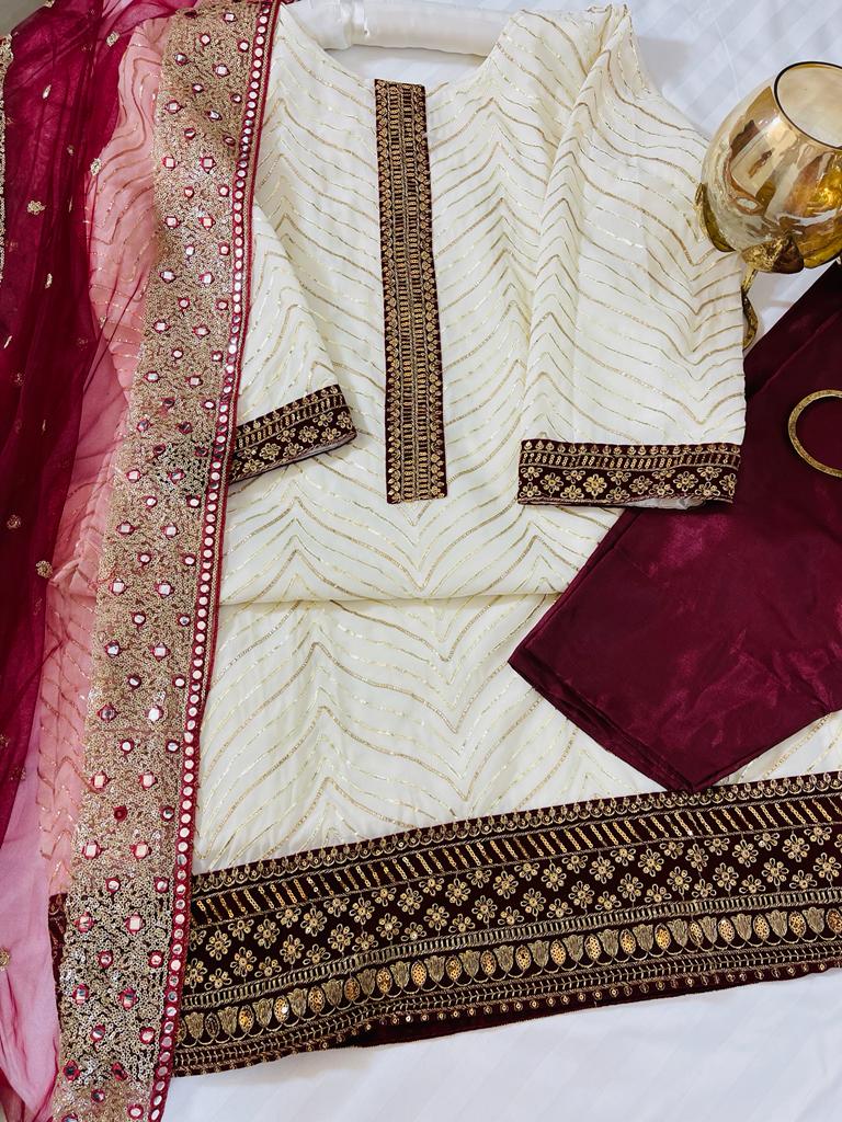 FROST WHITE FORMAL SUIT